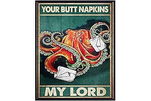 Whimsical Octopus Napkins for Delightful Loo Antics