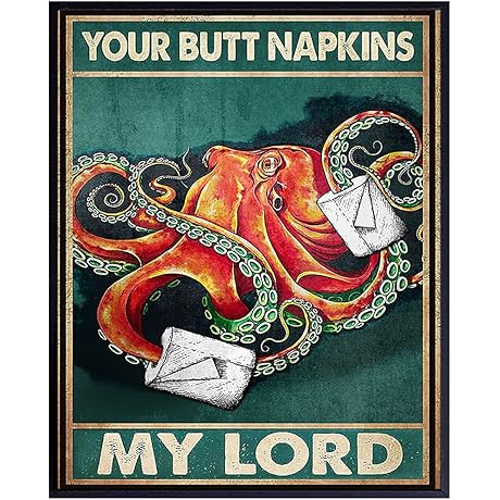 Whimsical Octopus Napkins for Delightful Loo Antics