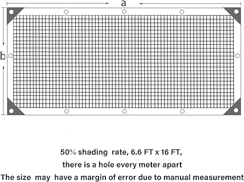 Miniatura 153 de winemana - Toldo para sombra del 90%, cubierta de sombra para perrera, resistente y duradera, lona de malla con ojales, para patio, plantas