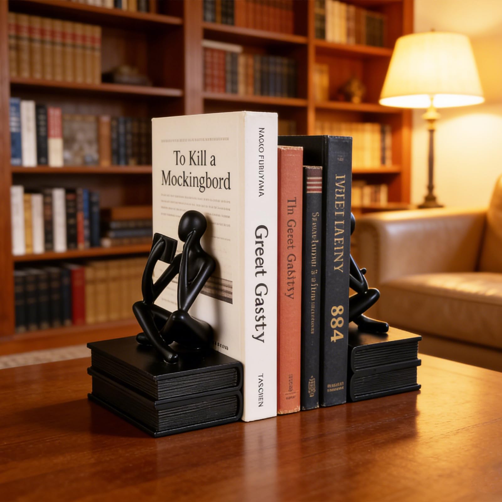 Fermalibri da lettura, regali per gli amanti dei libri, decorazione per scaffali per lettori, laureati, studenti e insegnanti, decorazione per la casa della scultura per scaffali, scrivania, ufficio e