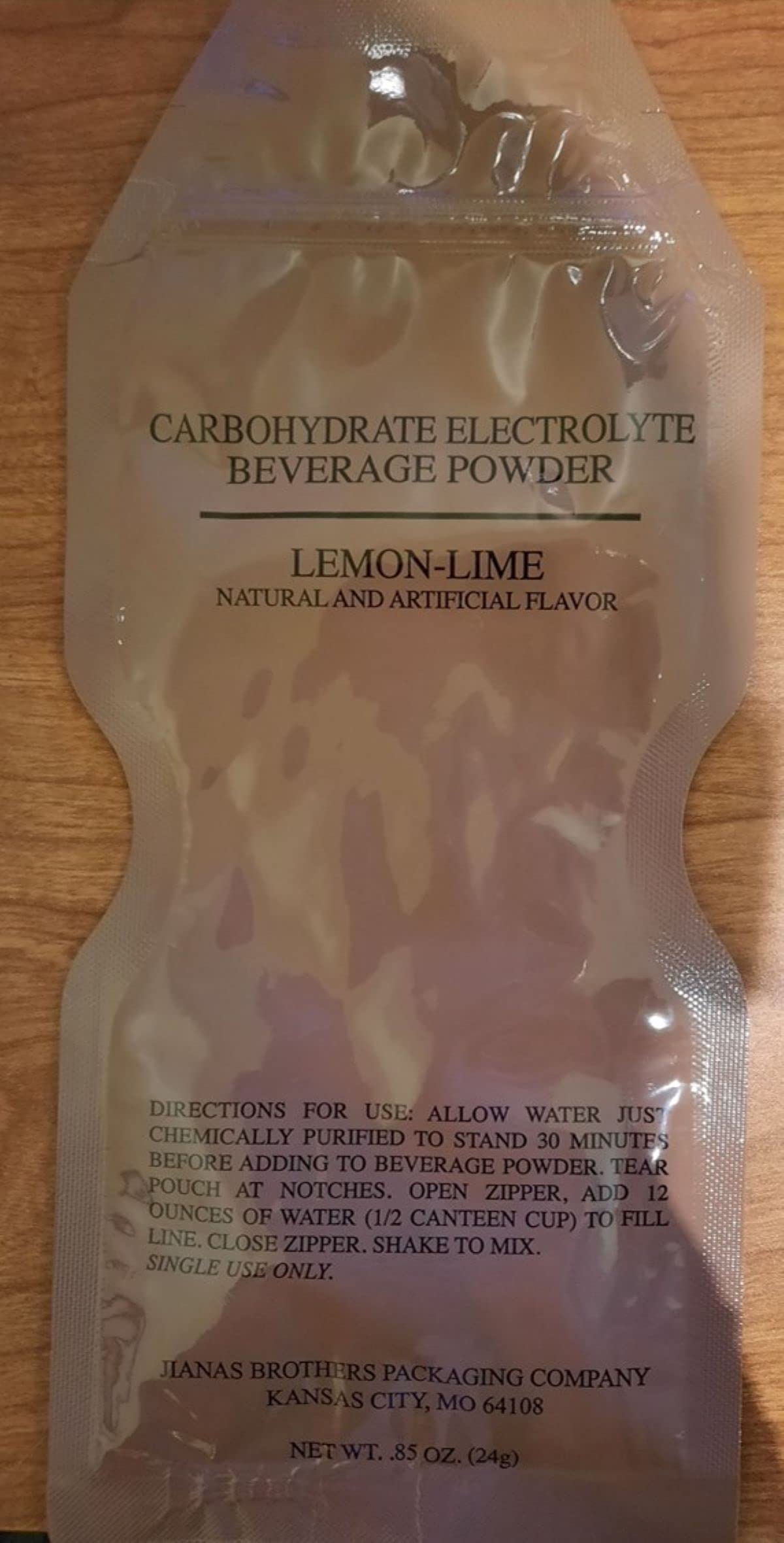 MRE Carbohydrate Electrolyte Beverage Powders (Grape, Fruit Punch, Orange and Lemon-Lime) 5 packets each! (Lemon-Lime)