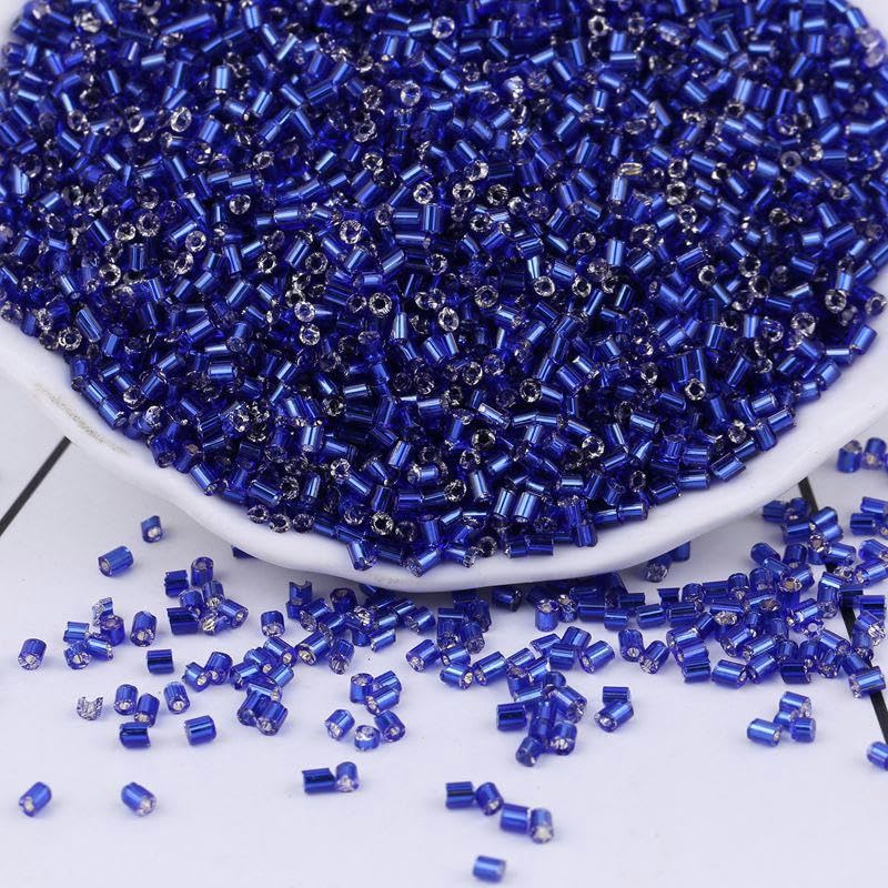 40000 PZ 3 * 2mm Rosa Rossa Perline di Vetro per La Creazione di Gioielli Perline Pony Perline di Riso Mini Perline per Braccialetti Fai da Te Orecchino Artigianale Tubo Fai da Te