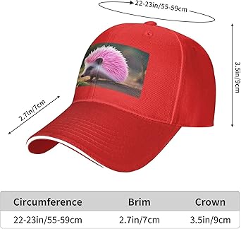 Casquette De Baseball Unisexe Avec Motif Hérisson - Course à Pied