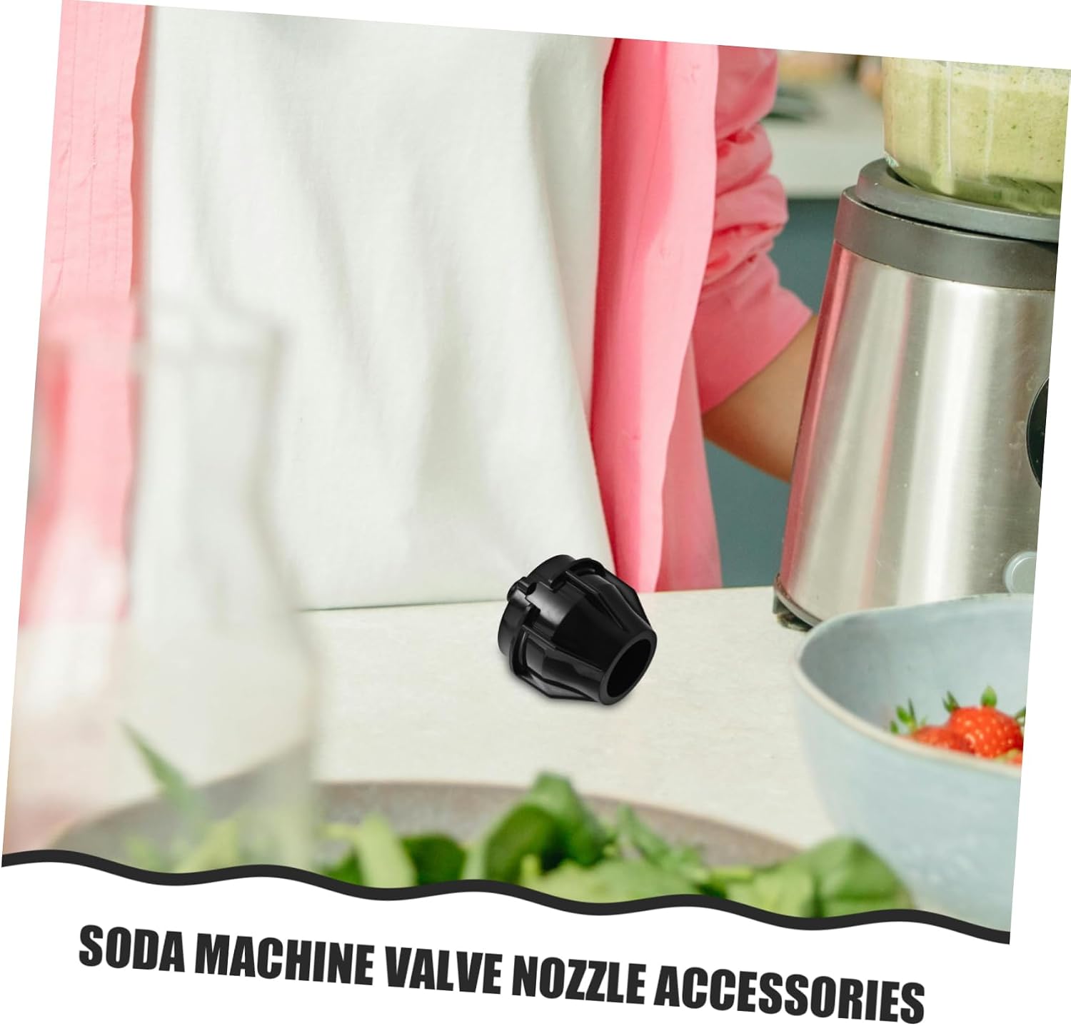 SHOWERORO Mixer Nozzle Head for Soda Machines Easy Installation Maintenance Design for Bars Restaurants Black
