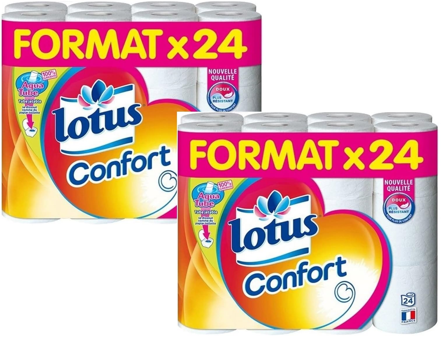 Lotus Comfort - Carta igienica bianca 48 rotoli, morbida e resistente, offerta speciale
