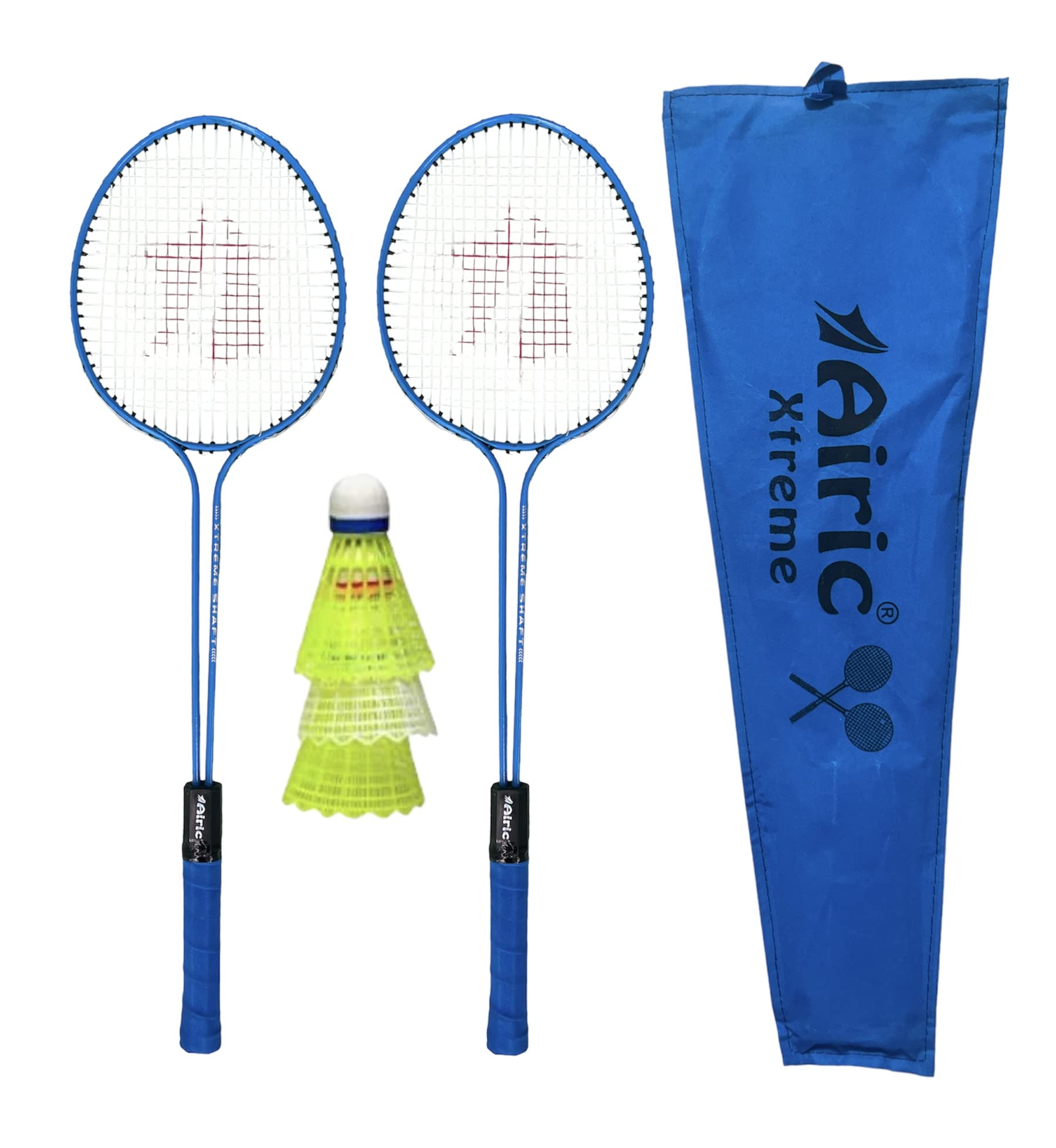 Airic Classic Double Shaft Xtreme Set with 3 Plastic Shuttles (Blue) (B0BSFQDQGL) Amazon Price History, Amazon Price Tracker