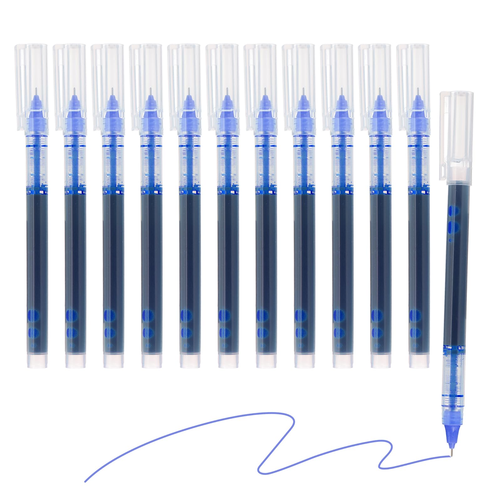 M&G Gel Pen Medium Point 0.5mm, 24 Pack Quick Dry Smooth Gel Ink Rollerball Pen for Home Office Writing Note Taking Journaling Business, Blue