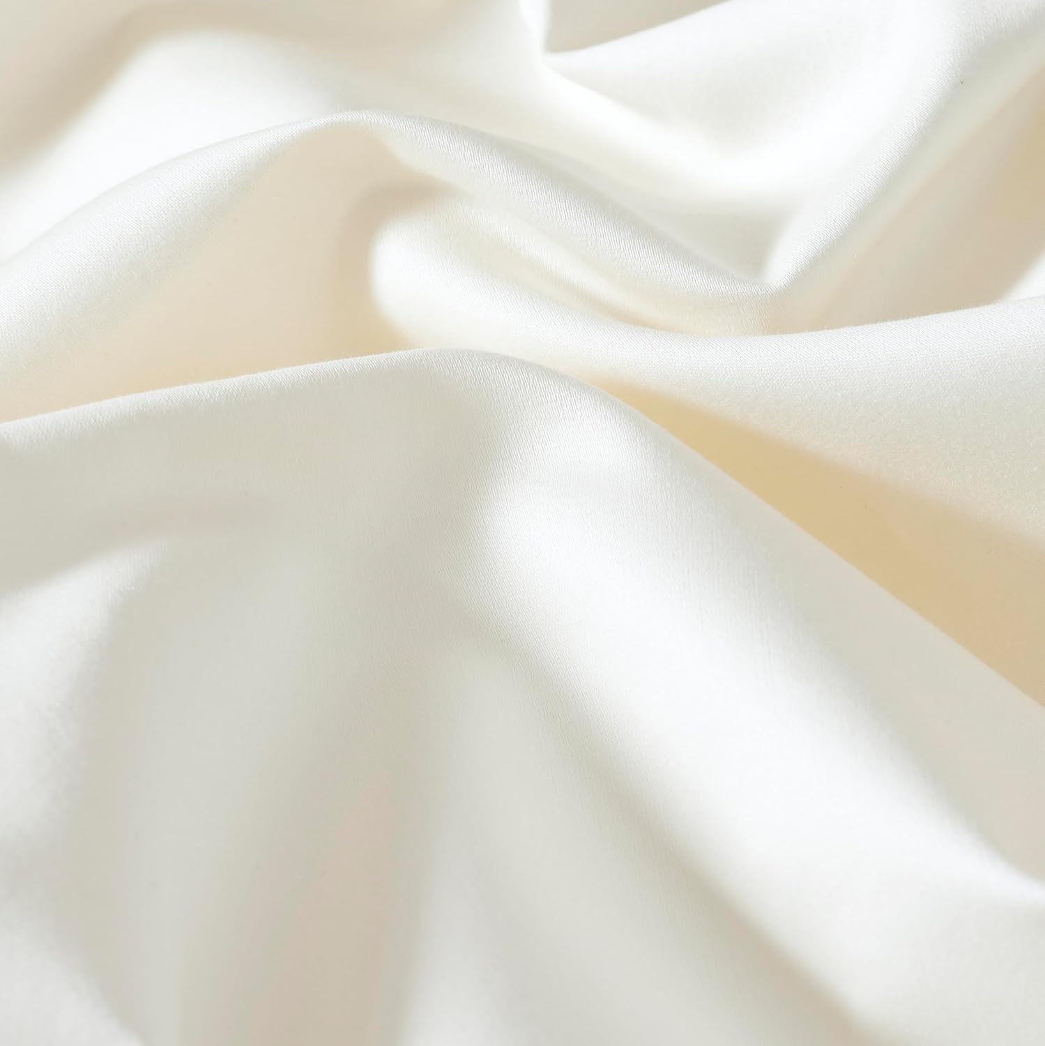 Superior Pavo Cotton Sheet Set, Sateen Weave, Soft Bedding, Modern Luxury, Comfortable, Easy Care Home Decor Essentials, Solid Design, 20" Deep Pocket Sheet Set, King, Ivory