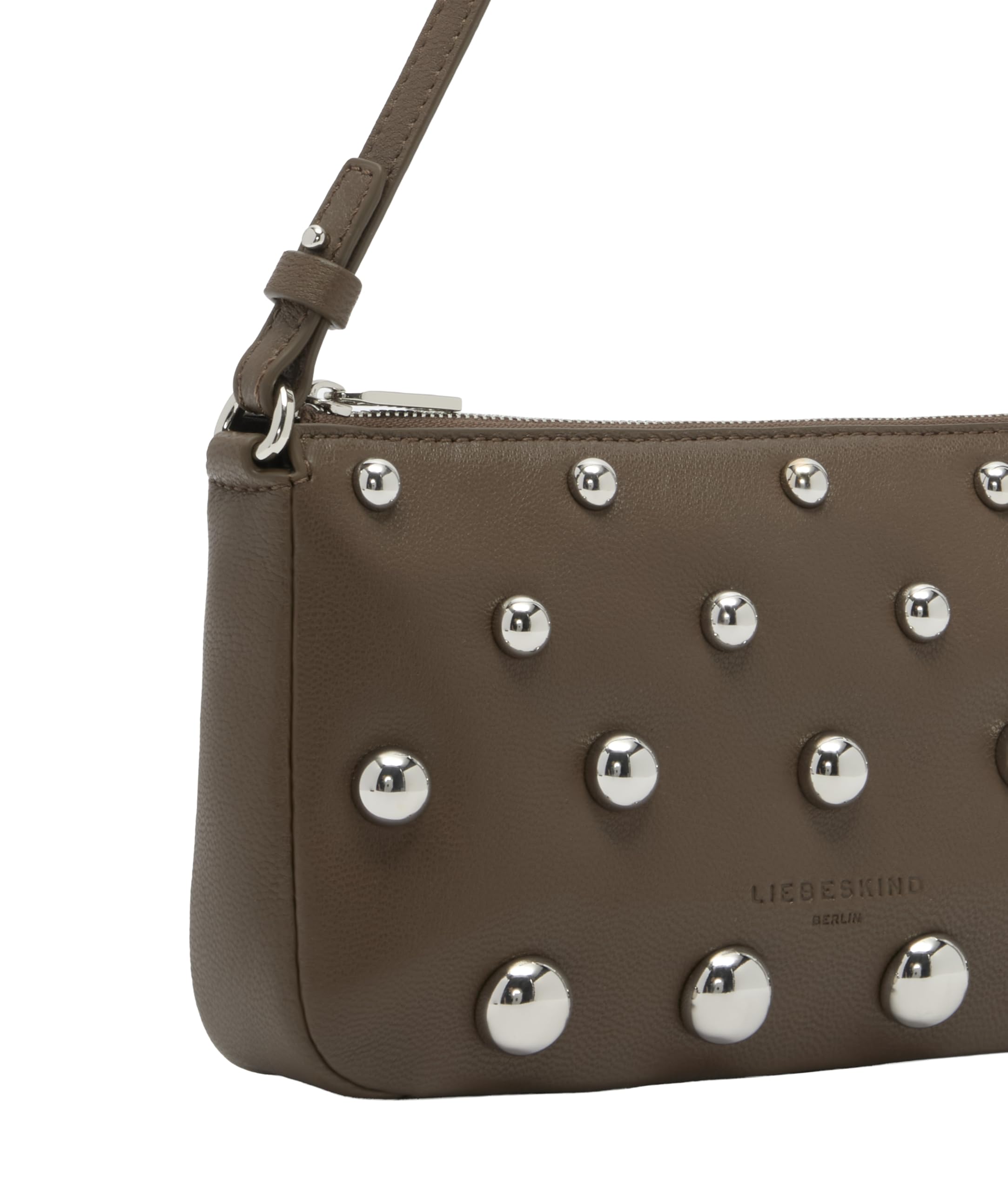 LIEBESKIND BERLIN Cuero bolso de hombro bolso bandolera Crossbody Bag Safari marrón