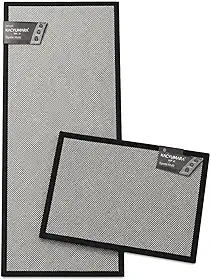 Jogo de Tapete Kacyumara 2 Peças Multi Antiderrapante 50x70cm e 50x140cm Prático e Lavável (Cinza)