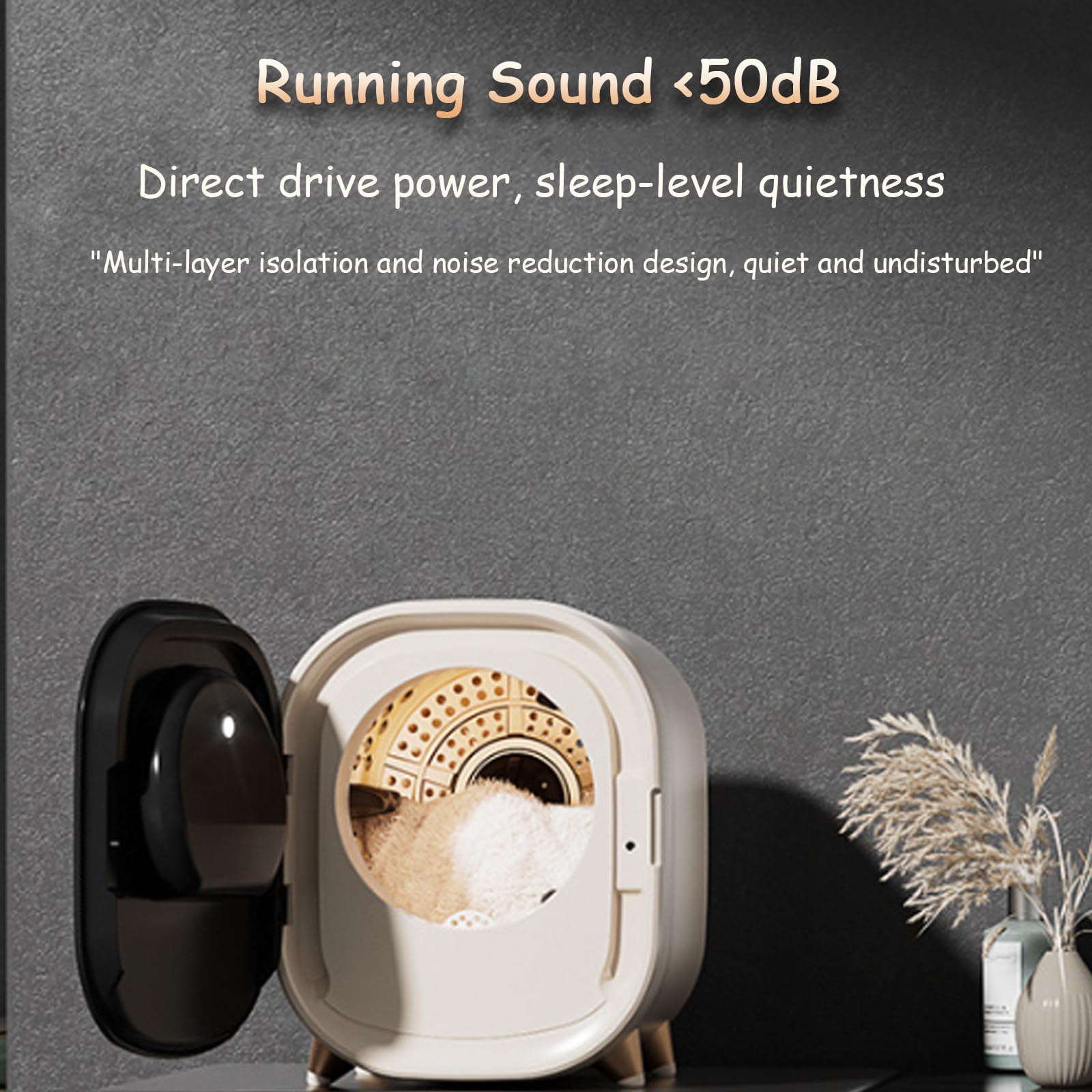 Mini Secadora de Ropa eléctrica, Secadora de condensación pequeña, Secadora de Ropa ventilada, Capacidad de 0,8 kg, compacta, para el hogar, Apartamentos y vehículos recreativos