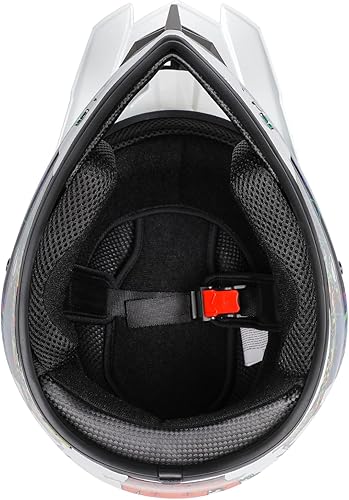 Miniatura 4 de Casco Motorcross, casco todoterreno para motocross, casco ATV, casco de motocicleta juvenil, casco de cara completa unisex, cómodo y ligero,