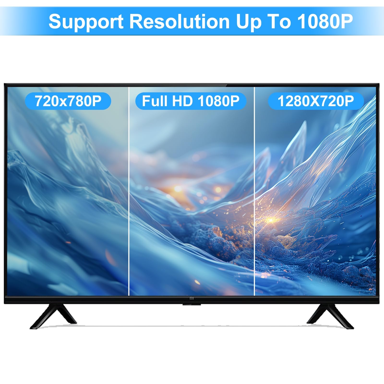 Thsucords Cavo da DVI a VGA 1M, Adattatore Unidirezionale da DVI-D a VGA, da Maschio a Maschio, Placcato oro1080p Cavo Full HD per HDTV, PC, Laptop, Monitor, Proiettore