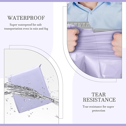 Miniatura 2 de Metronic Sobres grandes de polietileno de 24 x 24 pulgadas, 100 unidades, bolsas de envío fuertes y adherentes para ropa, bolsas impermeables para