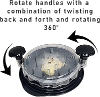 Vista 5 de Herramienta manual de trituración de pechuga de pollo, trituradora de carne manual para cerdo, ternera e incluso ensaladas, mangos ergonómicos