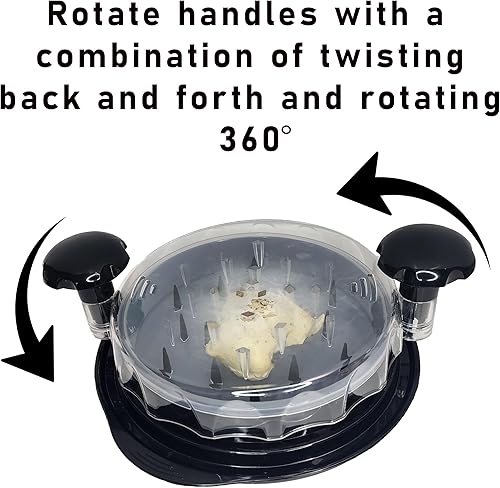 Miniatura 5 de Trituradora de pechuga de pollo, trituradora manual de carne para carne de cerdo, carne de res e incluso ensaladas, asas ergonómicas y solución