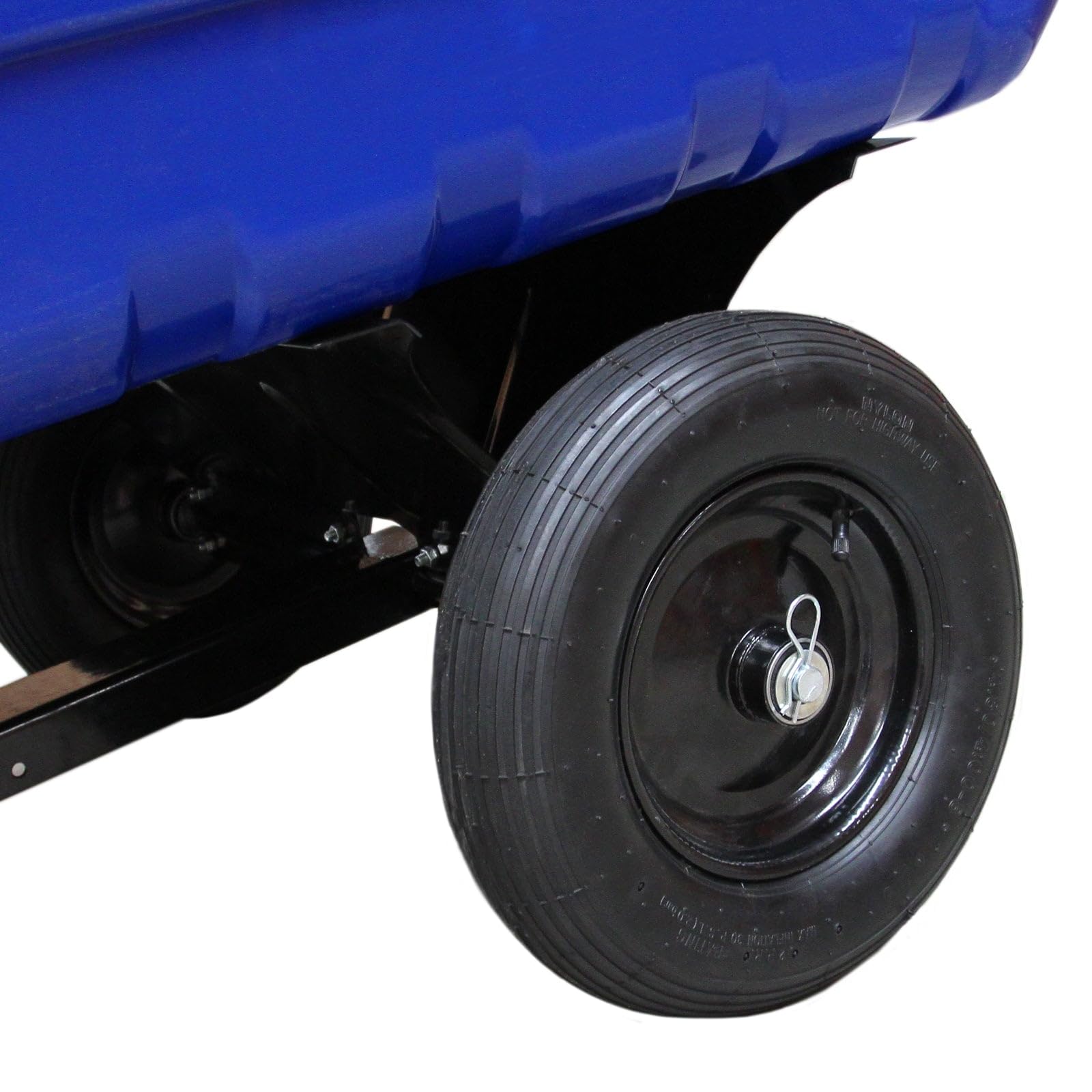 Remolque Basculante con Neumáticos de Carretera para Jardinería Paisajismo ATV Tractor Césped Quad Cuatriciclo Cuatrimoto Vehículo Utilitario Capacidad Carga 295kg 650lbs con Guantes Jardín Gratis