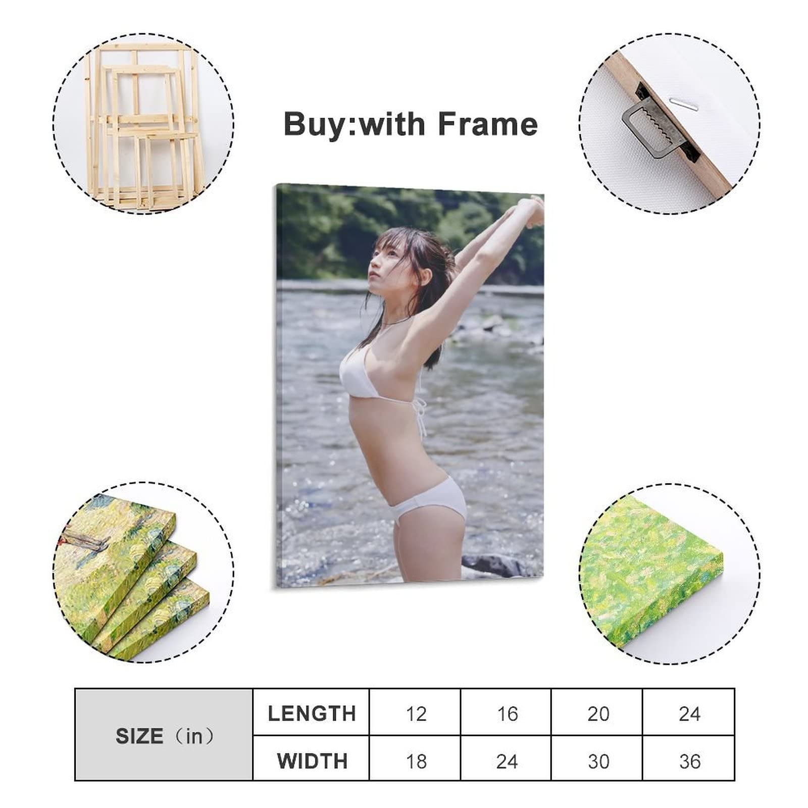 Amazon.co.jp: 吉岡里帆水着セクシービキニ写真かわいい壁の絵ポスター