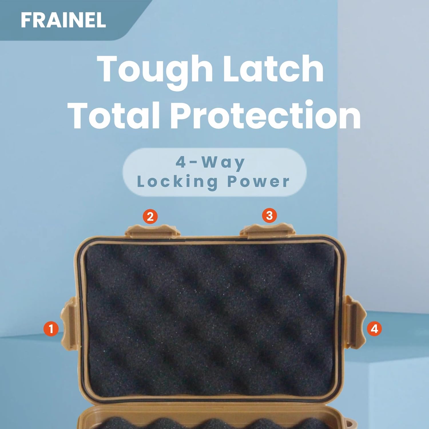 Hard Case 6x4 - Shockproof Foam for HardDrive, 2.5" SSD, M.2 NVMe External Drive, USB, Memory Card | Hiking, Tactical, Snow Camping | Water Repellent EDC Container | Winter Picks - Image 7