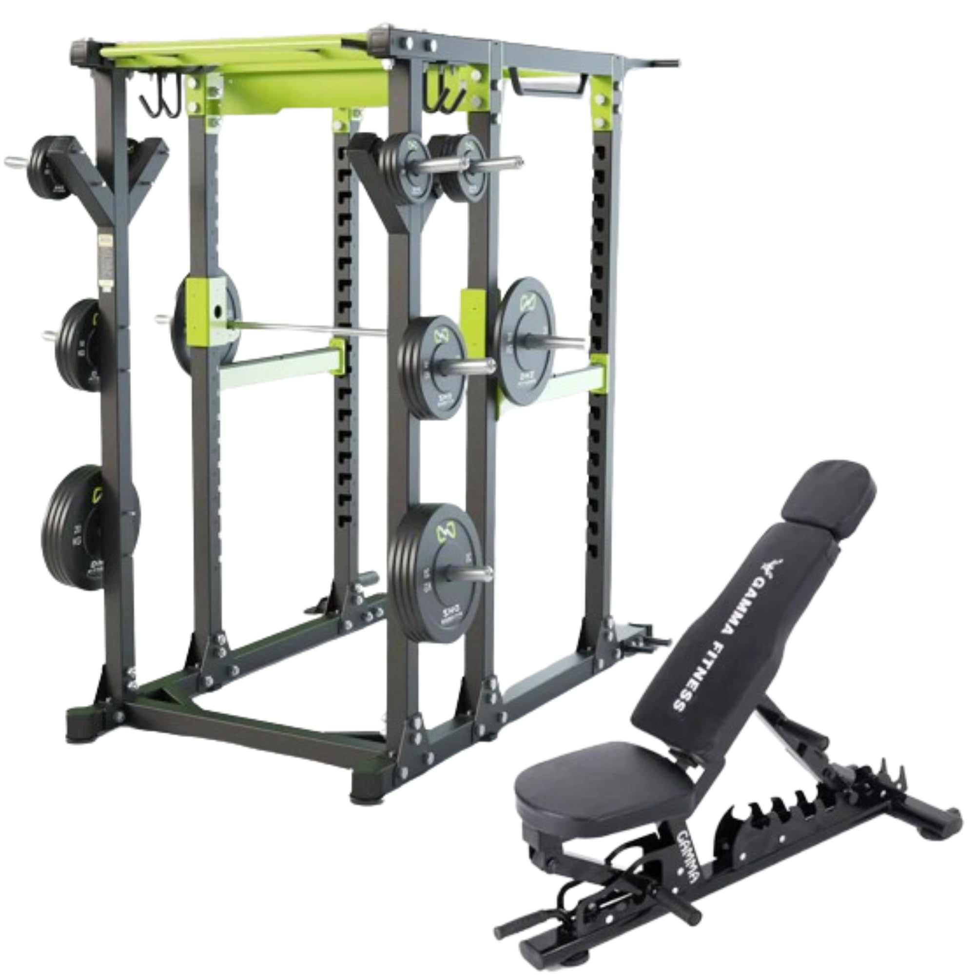 Gamma Fitness Commercial Multi Power Rack CPR-40 with Adjutable Exercise Gym Bench MB-900 | for Commercial Gym or Home Gym Setup-picture-17