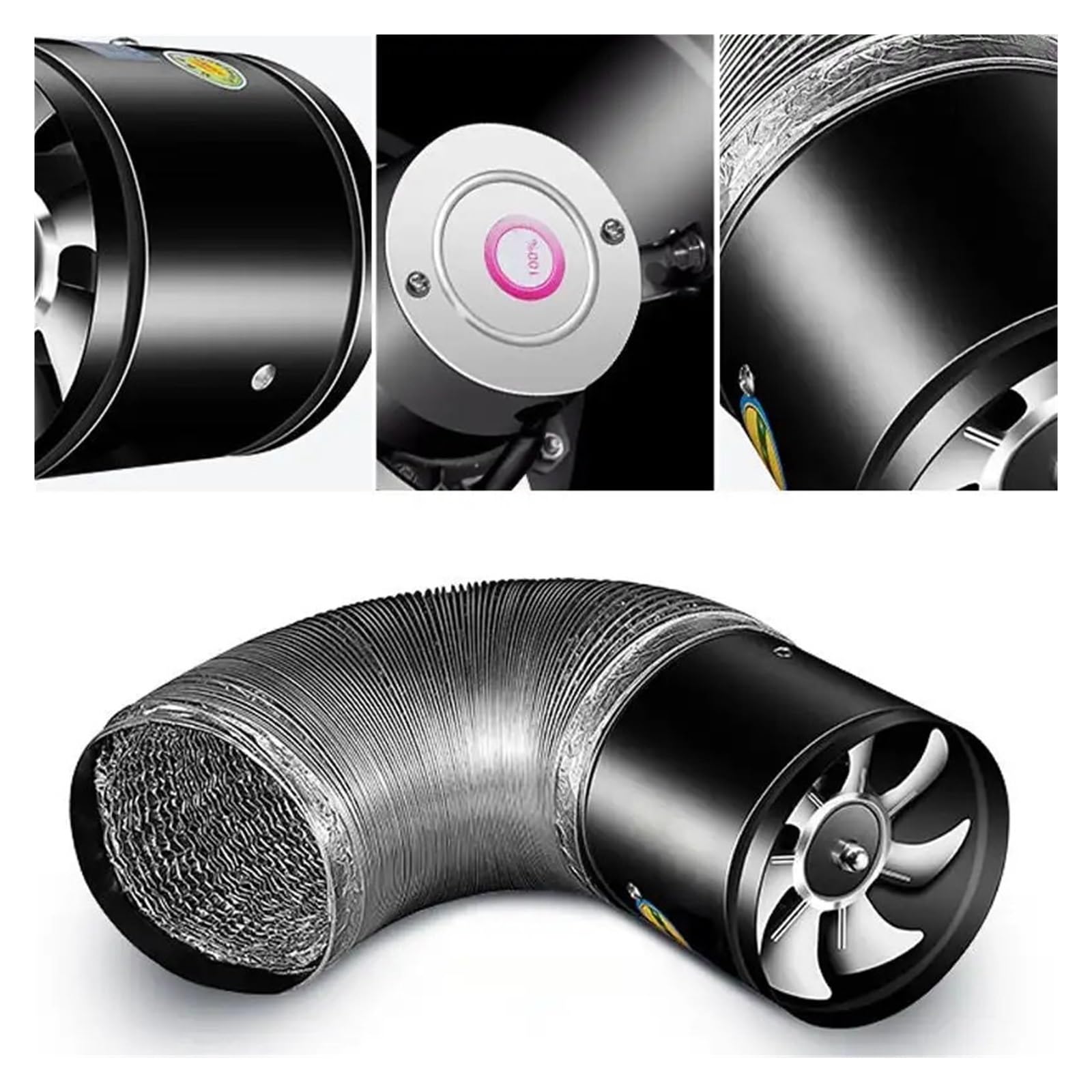 4/6/7 ''Pollici Ventilatore Di Scarico Circolare Multifunzionale Potente Ventilatore Di Scarico Condotto Muto Cucina Domestica La Di Ventilazione Di Scarico Fumi(6 Inch)