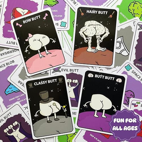 Miniatura 5 de Butts in Space: El juego de cartas - Regalo divertido para familias, niños de 8 a 12 años, adolescentes, abuelas, abuelos y viejas criadas
