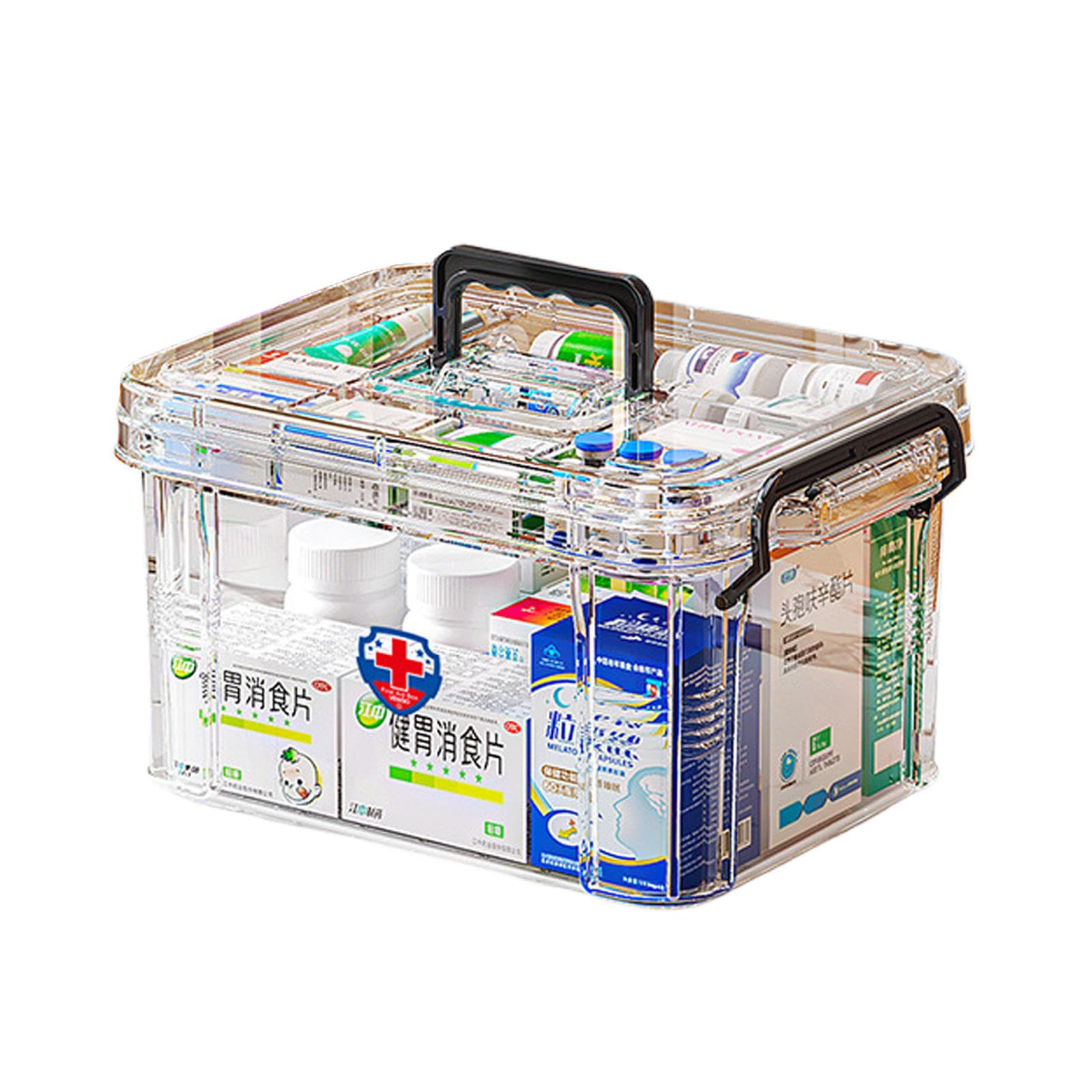 Amazon.com: KALWEL,Medicine Storage Box,Large Capacity Transparent