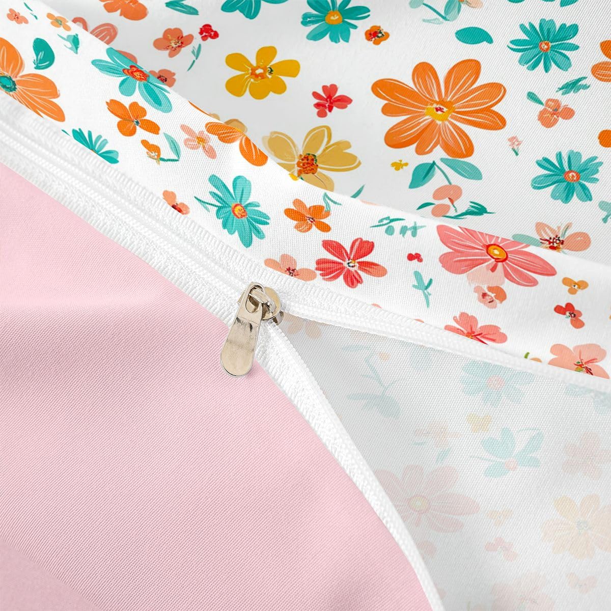 Homewish Vintage kwiatowa podwójna poszewka na kołdrę wiosna lato kwiaty zestaw pościeli dla dzieci nastolatków dorosłych turkusowy pomarańczowy wiktoriański kwiatowy poszewka na kołdrę dom wiejski