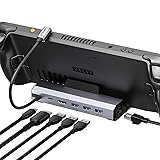 JSAUX 6 en 1 Estación de Acoplamiento Compatible con Valve Steam...