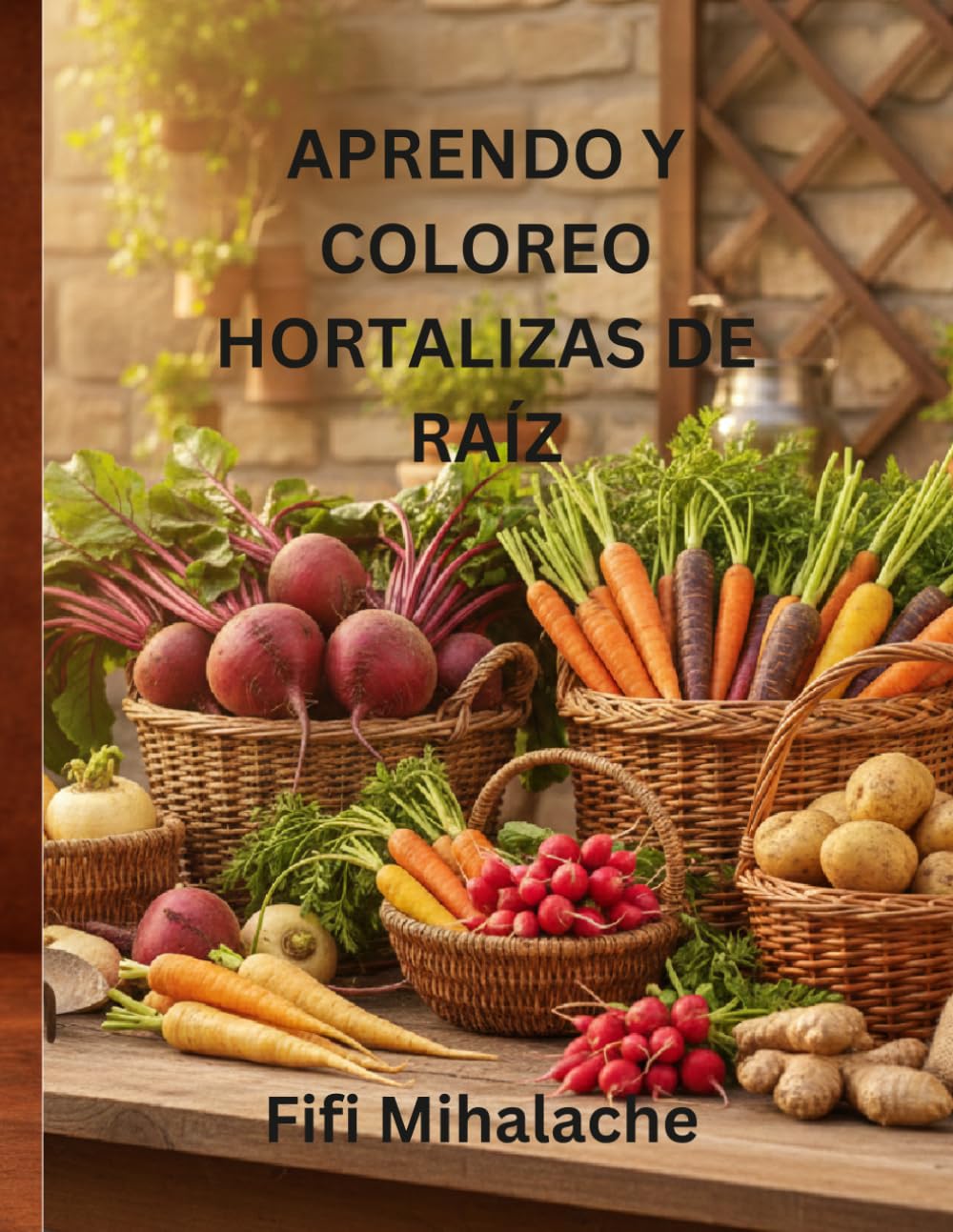 APRENDO Y COLOREO HORTALIZAS DE RAÍZ: para niños de 4 a 10 años