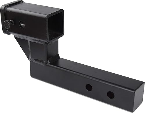 Vista 15 de TOPTOW 64121 - Elevador de extensión de enganche de remolque receptor de 2 pulgadas con elevación/caída de 2 pulgadas, vástago sólido, capacidad