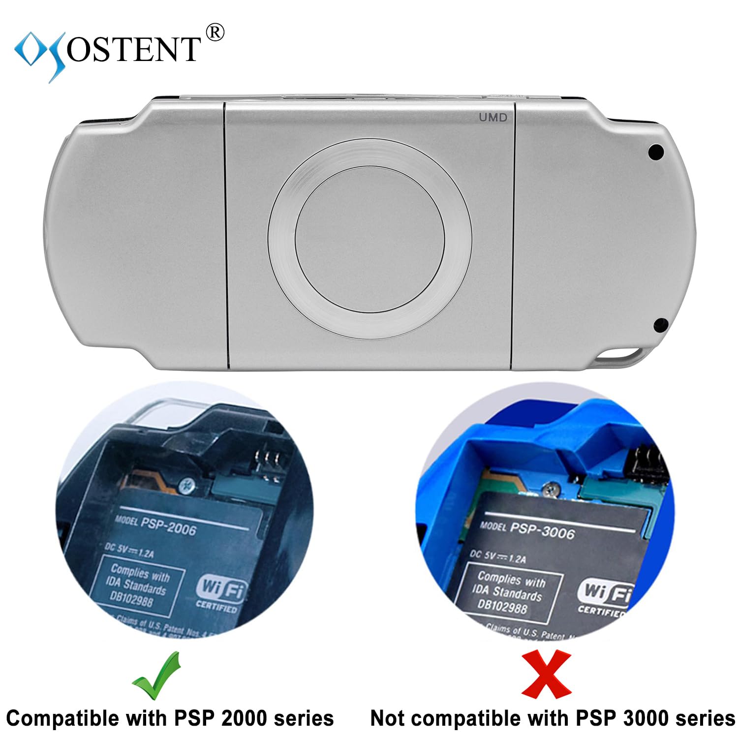 PSPVITA2000 カセット メモリースティック 充電器 保護カバーセット OSTENT Peças de reposição para capa protetora completa para Sony