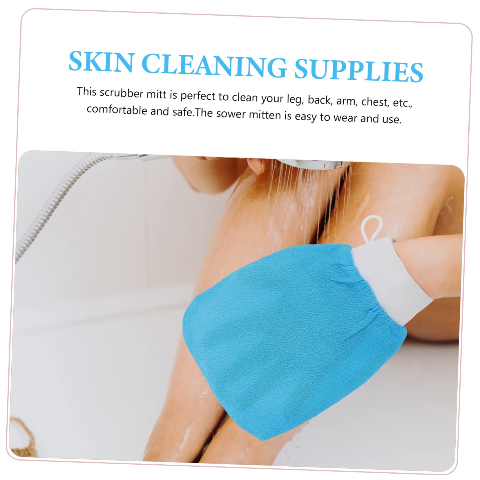 Healeved 8pezzi Guanto Esfoliante Per Doccia Guanti Esfolianti Per Corpo Rimuovi Morta Comfort e Sicurezza Per Schiena Braccia e Gambe Materiale Resistente e Duraturo e Casuali
