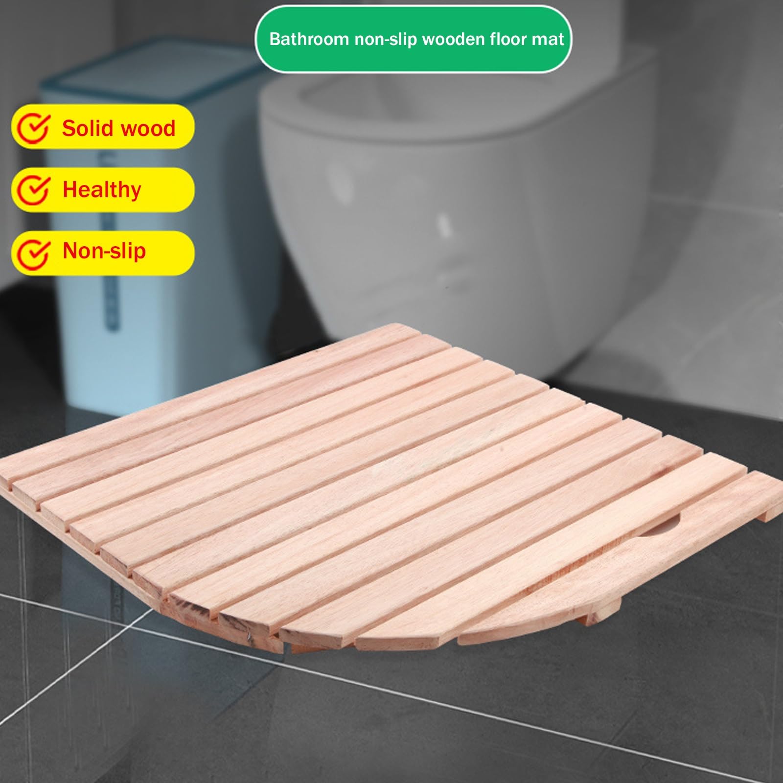 QWEASDF Tapis Antidérapant,Caillebotis de Douche,Tapis Écologique Baignoire Antidérapant,Caillebotis Douche,Tapis de Salle de Bain/Tapis de Douche, Personnalisable(W65xL65cm/W25.5xL25.5in)