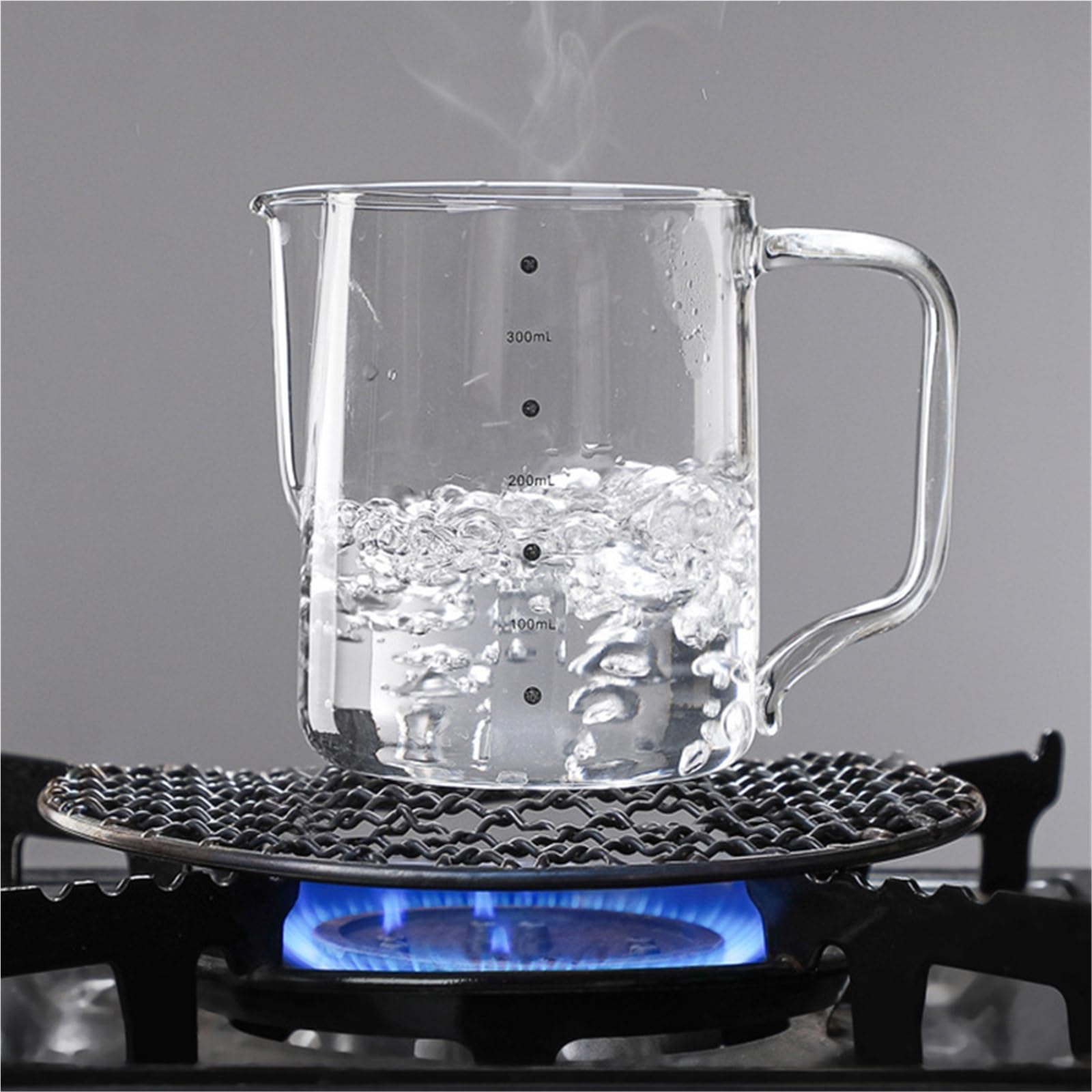 Jarra de cristal for espuma café y leche, 2 uds., con escala, Espumador, jarra Barista Espresso, Latte, 350/600ml Para Espumar(600ml)