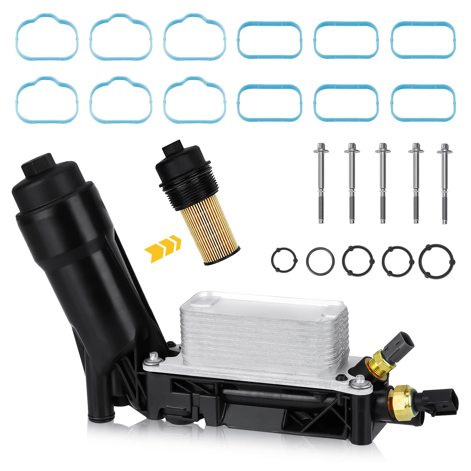 Amazon.com: Youxmoto 5184294AE Engine Oil Cooler and Oil Filter 
