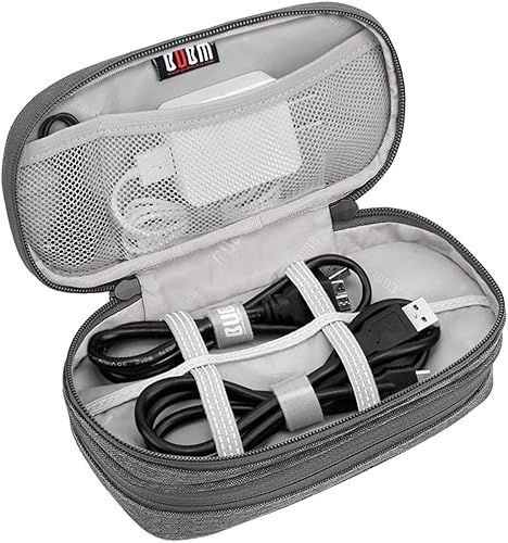 Miniatura 3 de BUBM Funda de almacenamiento de doble compartimento compatible con PS Vita y PSP, bolsa de transporte protectora, funda organizadora de viaje