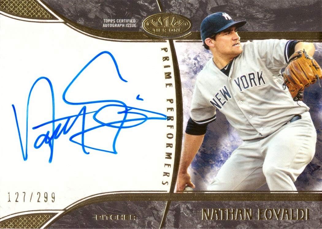 2016 Topps Tier One #PP-NEO Nathan Eovaldi Certified Autograph Baseball Card - Only 299 made!
