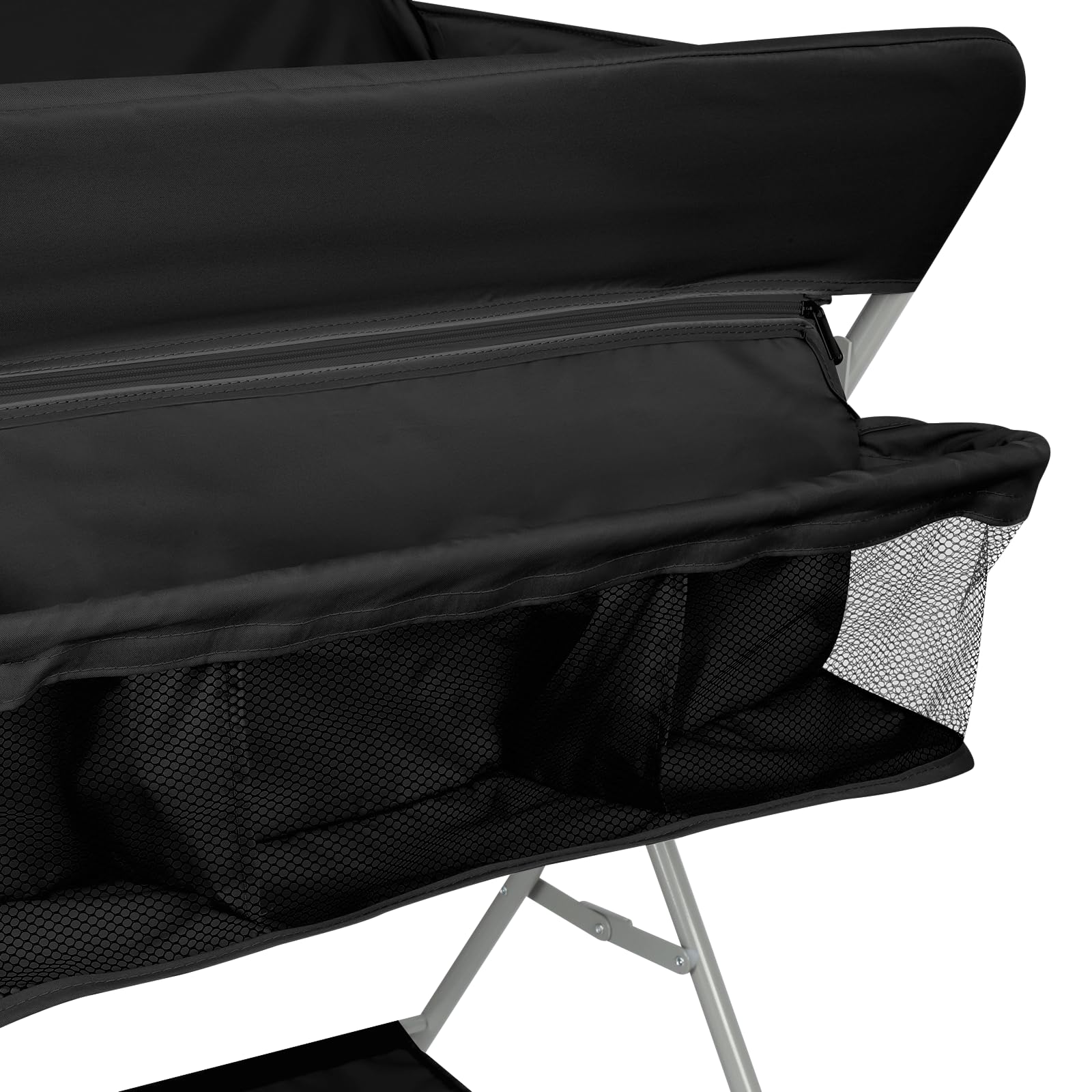 Fasciatoio pieghevole per bambini, fasciatoio, portatile, con scomparti, cintura di sicurezza, Pannolini Multifunzionale Portatile per Bagnetto Neonati, fino a 25 kg, 80 * 58 * 90 cm - chiaro grigio