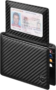 Zitahli Wallet for Mens 12 Card Holder Slim RFID Leather 2 ID Window Men's Wallet with Gift Box