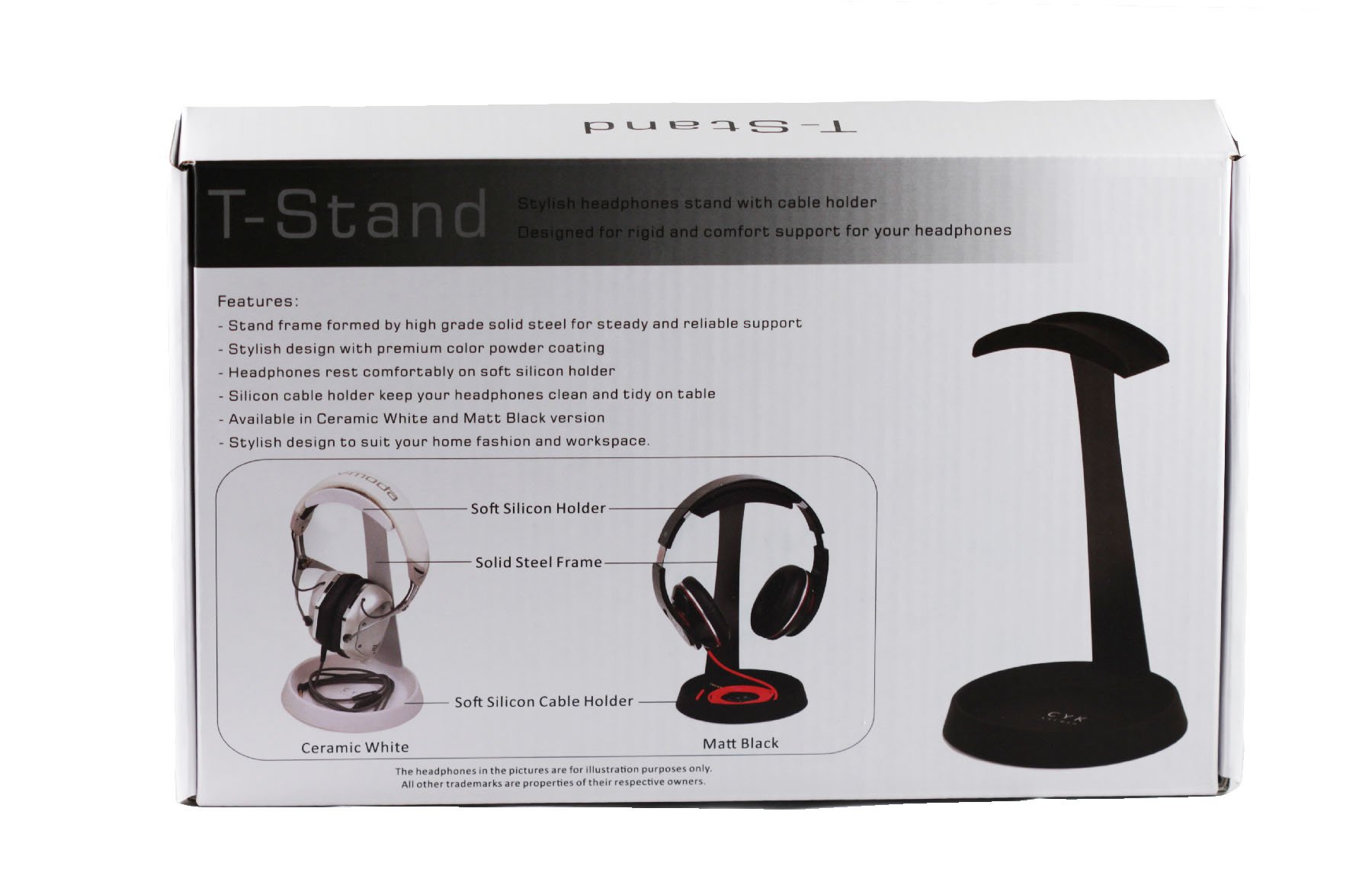 Bowers & Wilkins ヘッドホンスタンド Amazon.com: Navitech Steel On Ear & Over Ear Headphones Stand