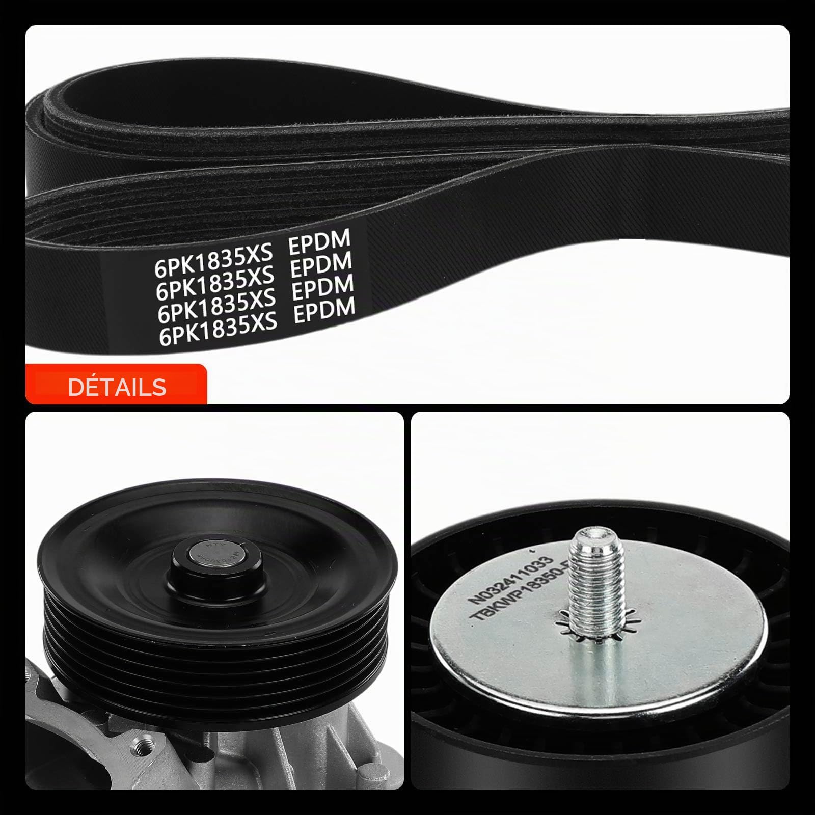 Frankberg dispositif de tension du tendeur de courroie de distribution | KP26PK1835XS; Compatible avec: Série 3 Touring E91, Série 3 E90, Série 1 E87