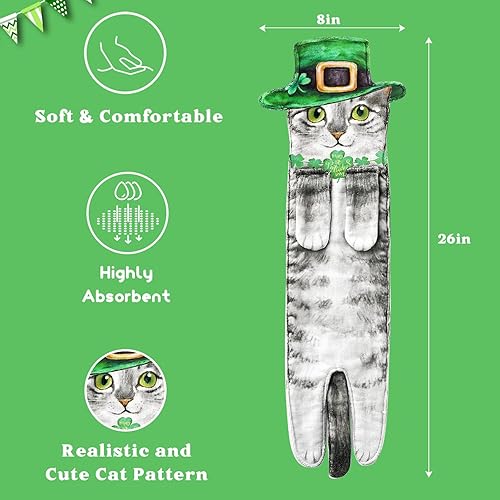 Vista 196 de Divertidas toallas de mano para el baño y la cocina, bonitas toallas decorativas decorativas para colgar en la cara, súper absorbentes, suaves