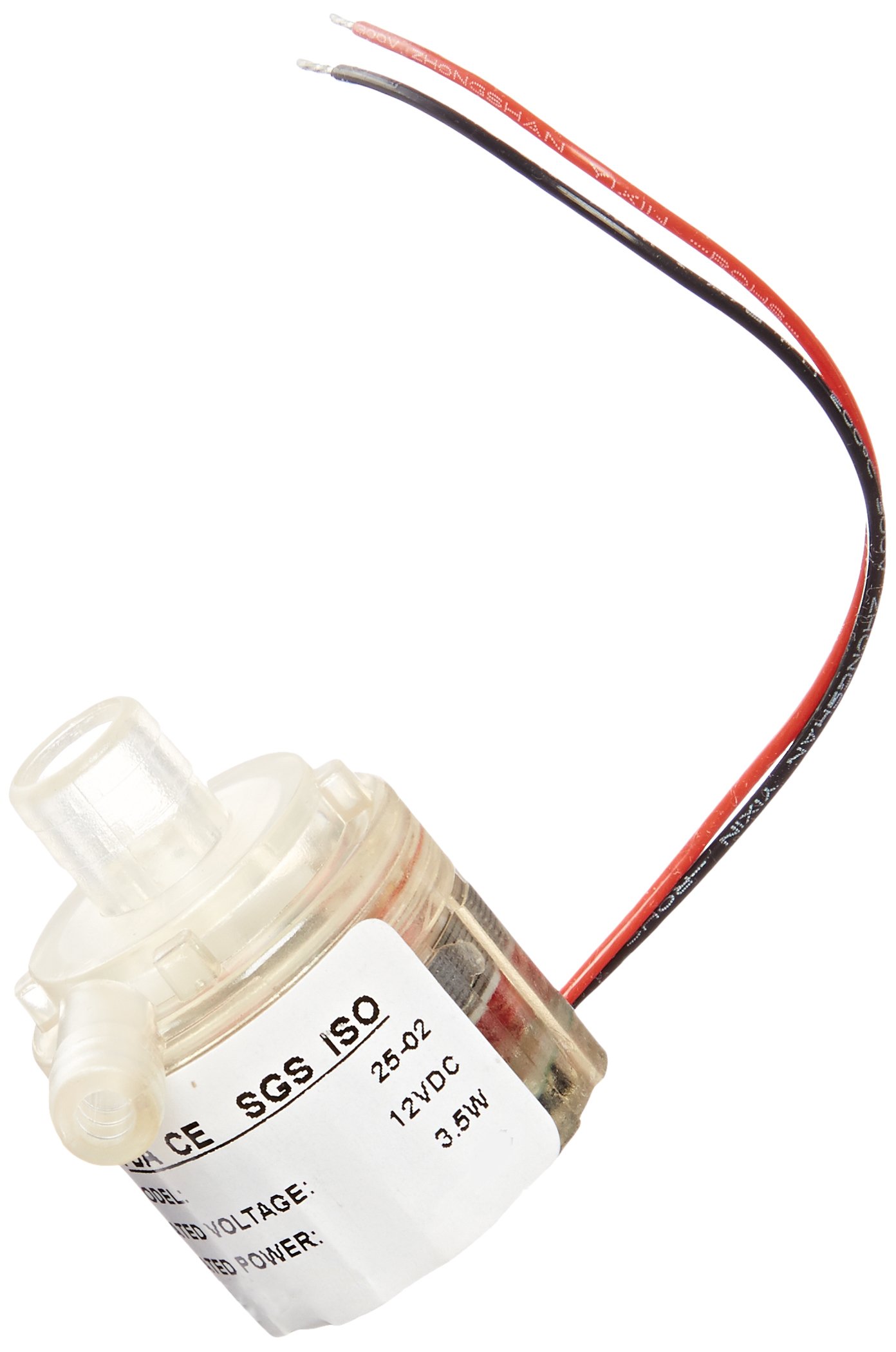 High Temperature(100 'C) DC 12V 1.85L/Min (29GPH) Mini Water Pump. Food Grade