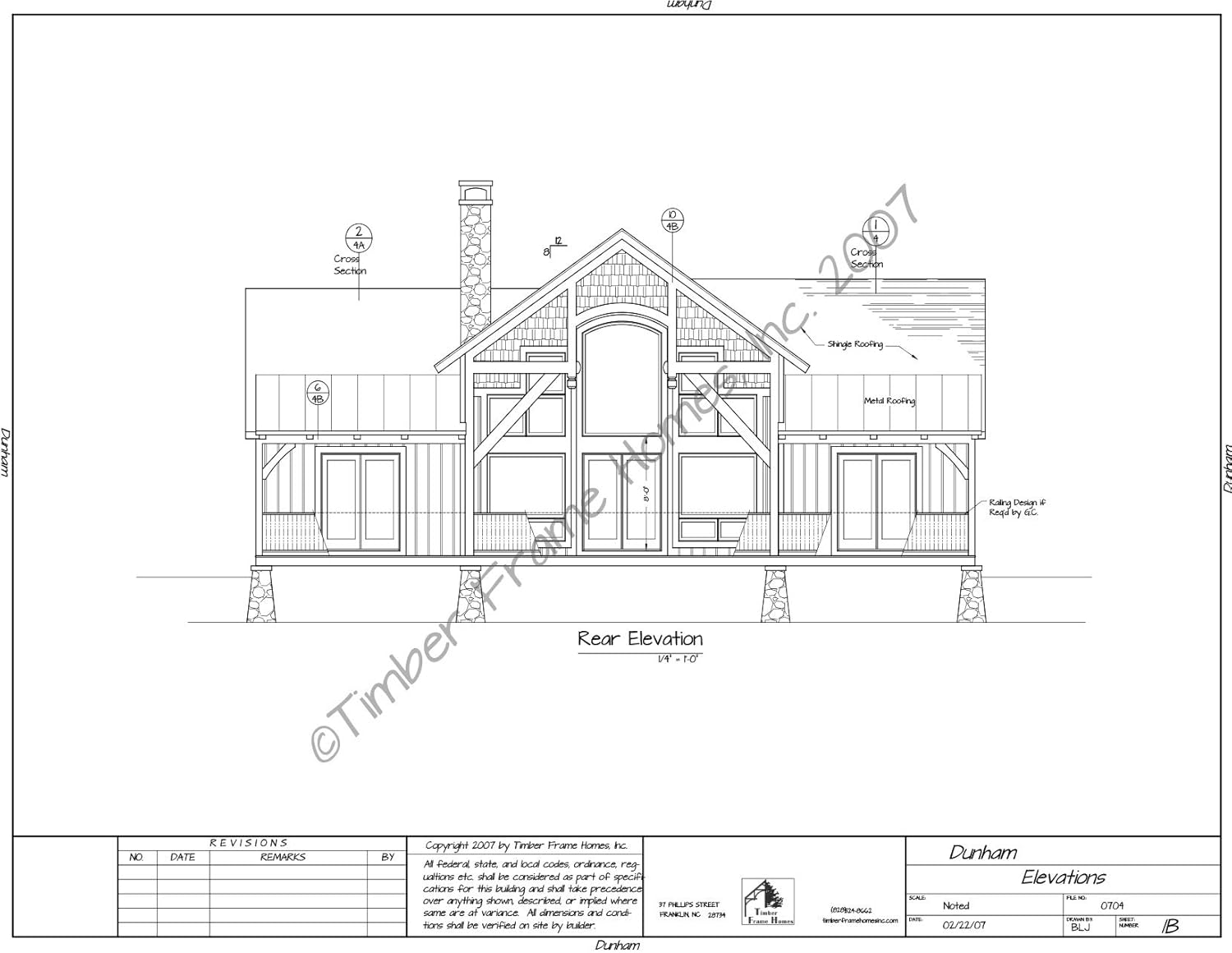 Home Plans - The Dunham Timber Frame (CAD)