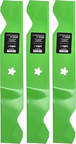 8TEN LawnRazor - Juego de cuchillas de cortacésped para Craftsman AYP 54 pulgadas cubierta 187254 Husqvarna 532187254 532187256 (elevación alta con