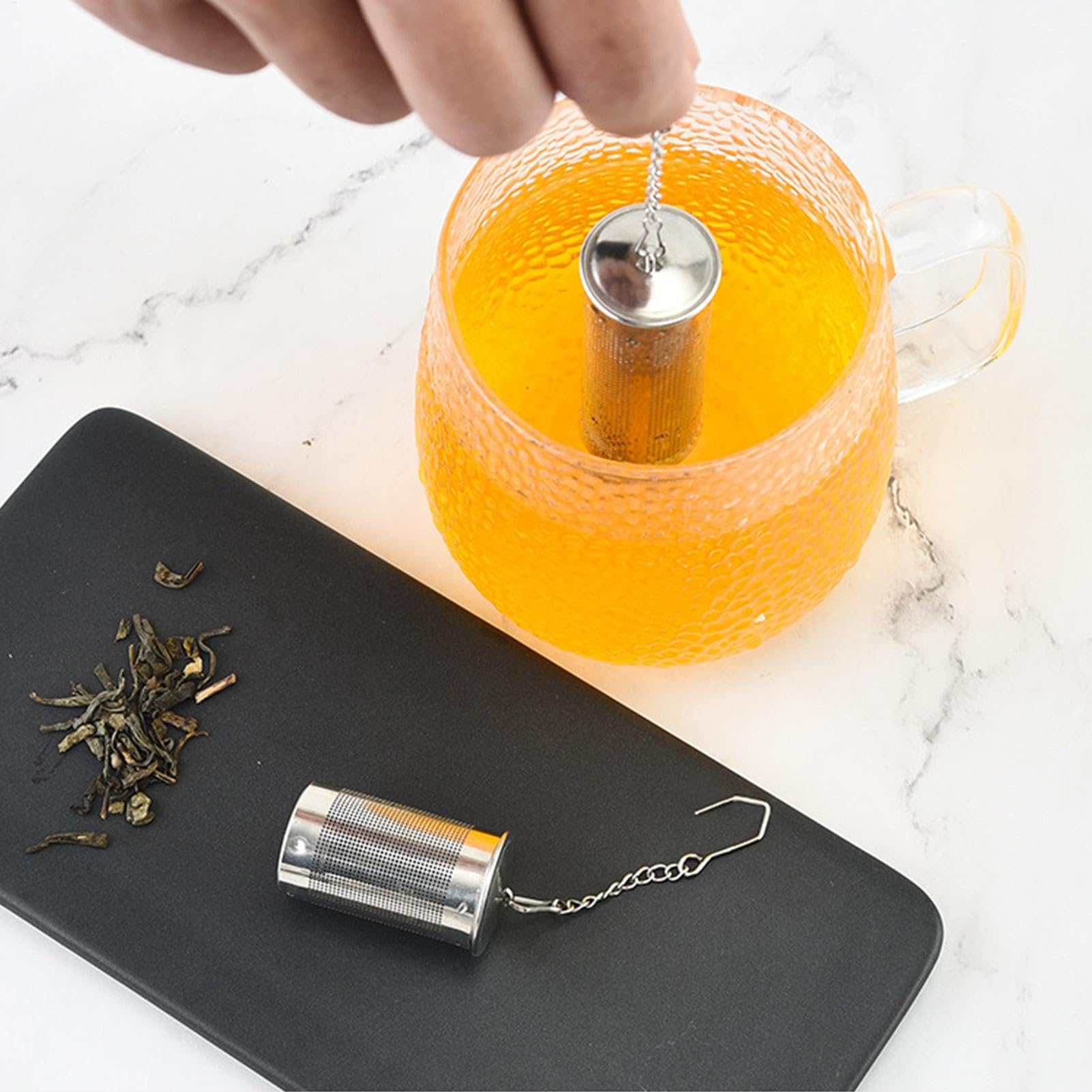 Infuseur à Thé En Acier Inoxydable Réutilisable - Passoire Tube Portable Pour Thé En Vrac - Pratique Maison Et Bureau