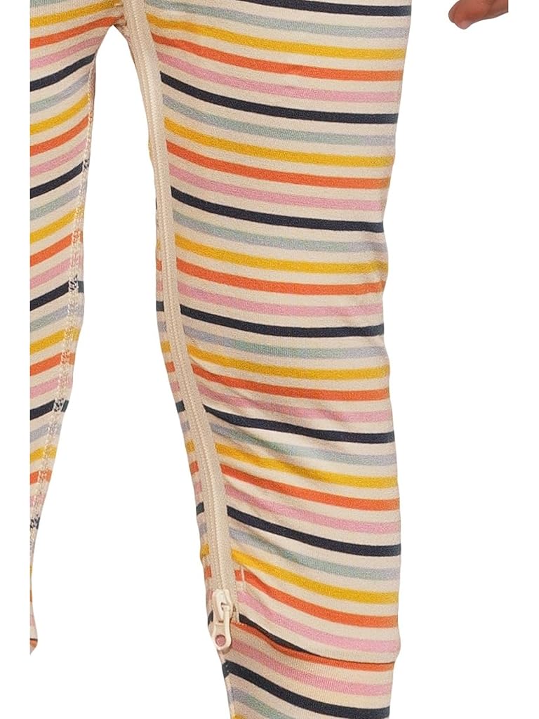 Multi Hanna Andersson Striped 2-Way Zip Sleeper in HannaSoft™ (Infant/Toddler)