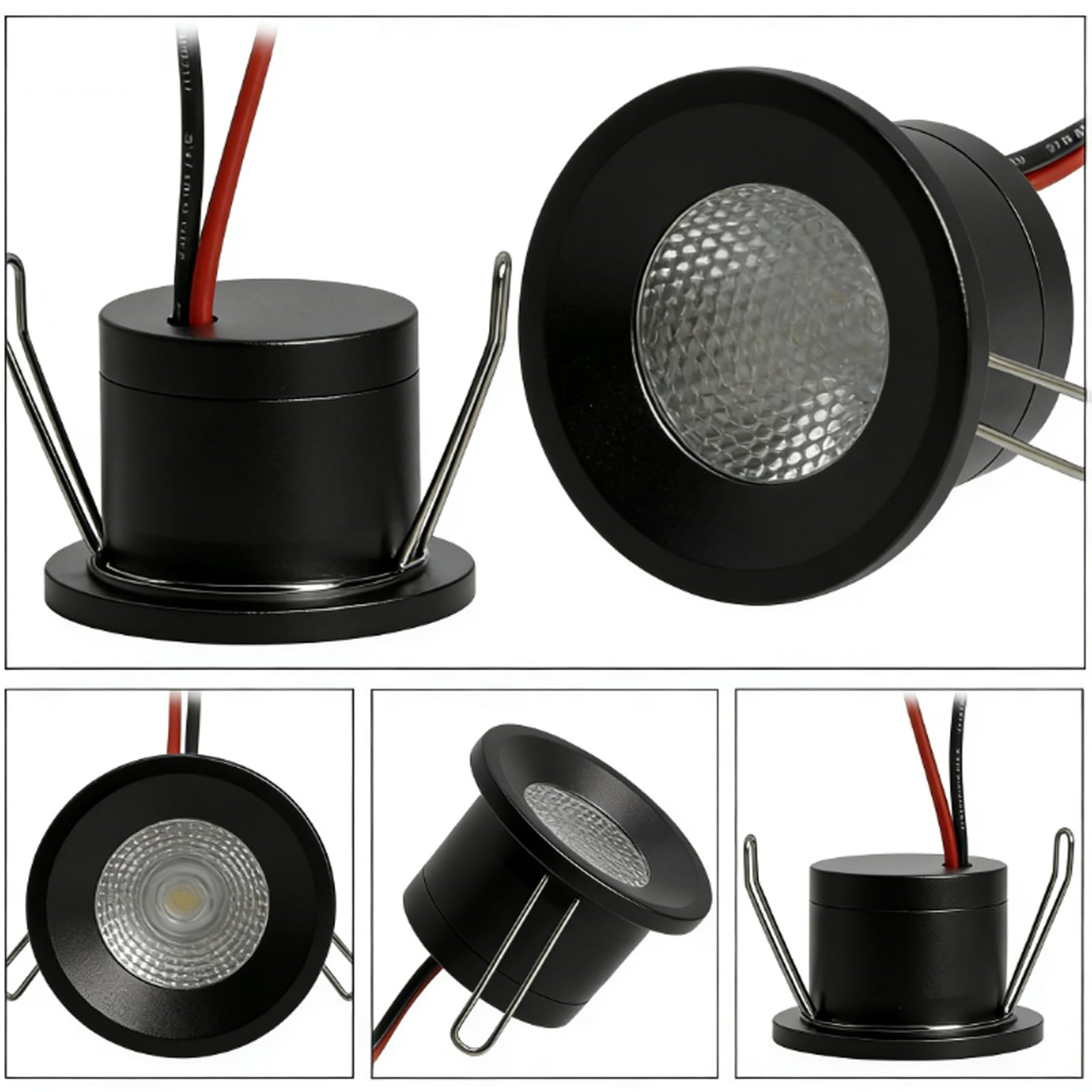 Foco LED empotrable de 12 V 2 W, juego de 6 focos empotrables IP65, mini foco LED blanco cálido, 3000 K, para baño, cocina, garaje, escalera, con transformador de 230 V