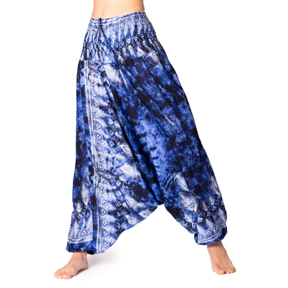 PANASIAM Aladin Batik Pants, L Blue